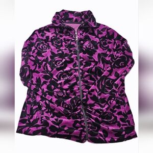 Onque Casuals Purple and Black Top
